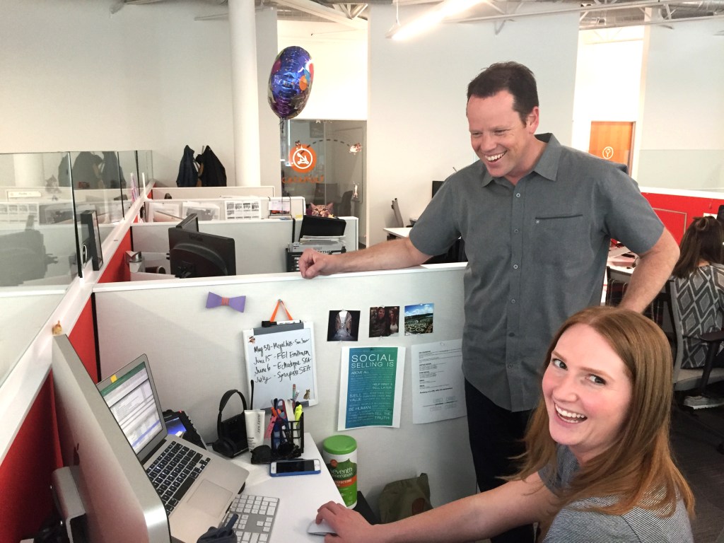  Scott Roth with a Jama employee