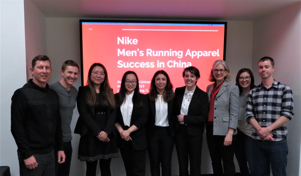 MIM students at Nike for Men's Running Capstone