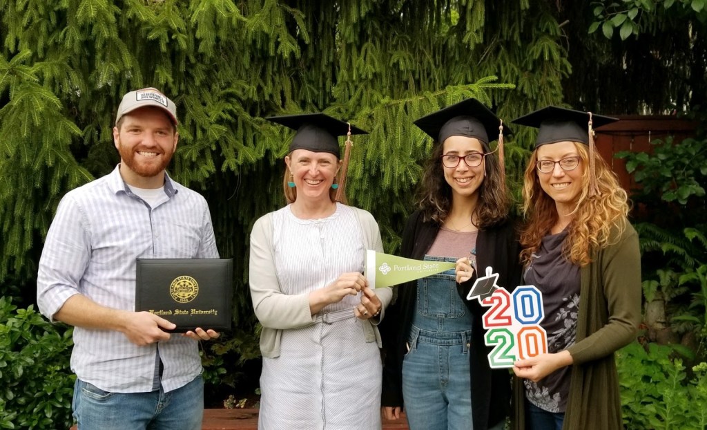 Joe Desmarais, Kristen Currens, Youlen Ghazalian and Nicole Spencer